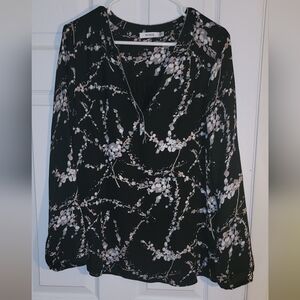 Ricki's Black Floral Blouse